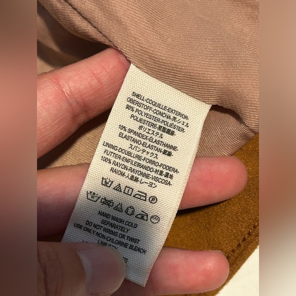 Free People Mia Brown Faux Suede Biker Jacket - S - Picture 6 of 8